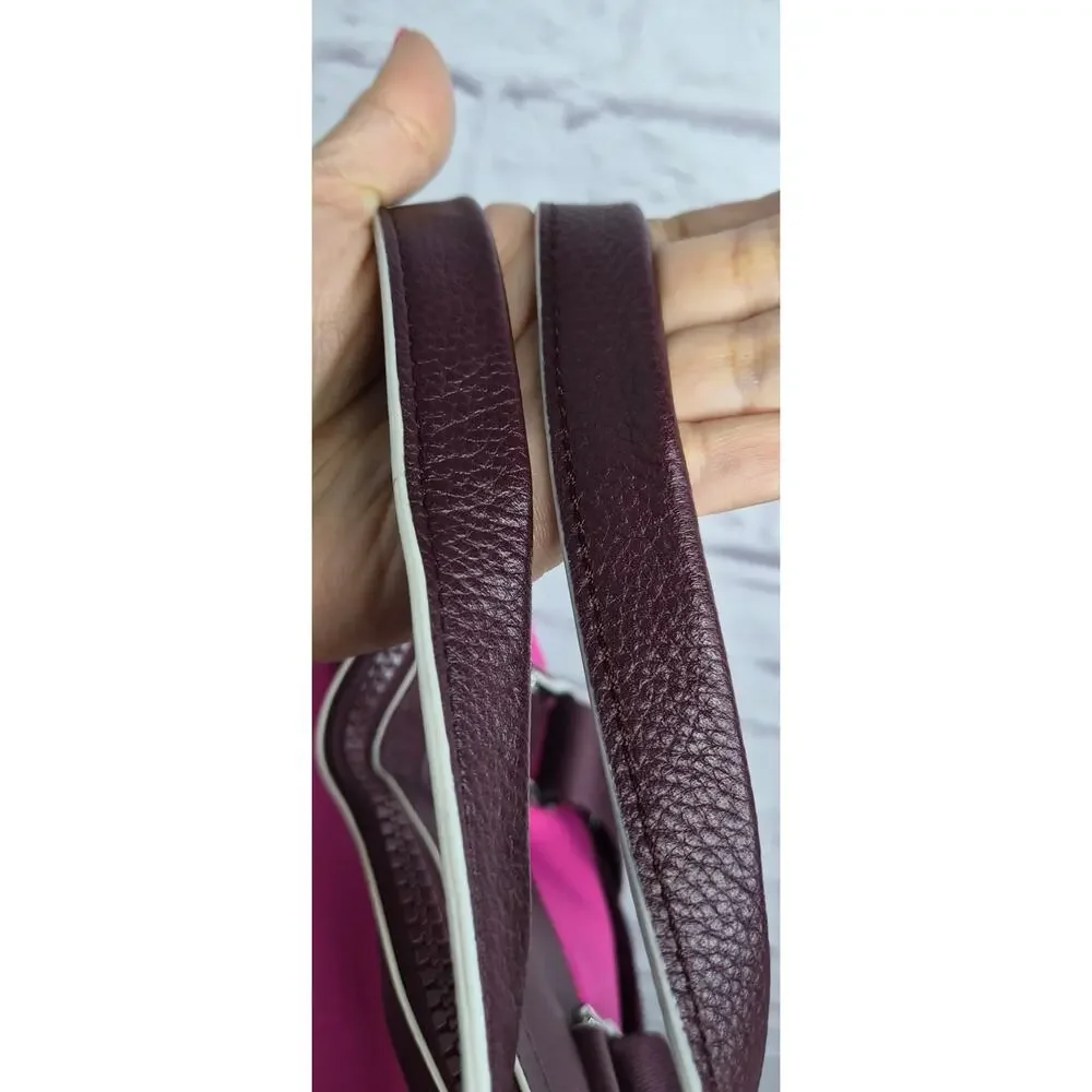 Cole Haan Nylon Convertible Backpack & Crossbody Travel Set Pink Purple - Picture 8 of 16